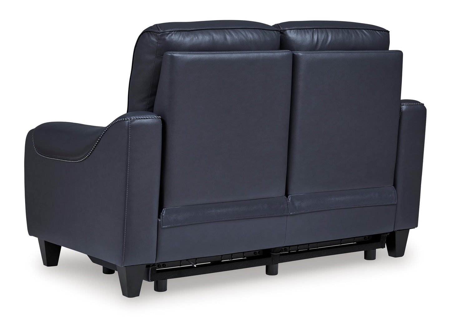 Mercomatic Leather Power Reclining Loveseat