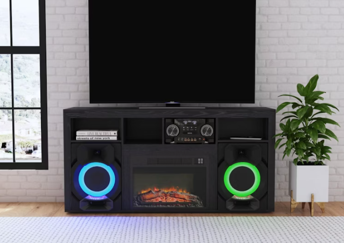 Lydic Fireplace with Sound System – Levin Furniture