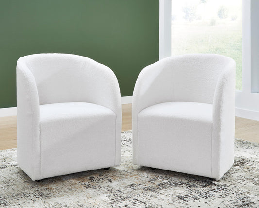 Rowanbeck Upholstered Dining Arm Chair (Set of 2) - alternate view