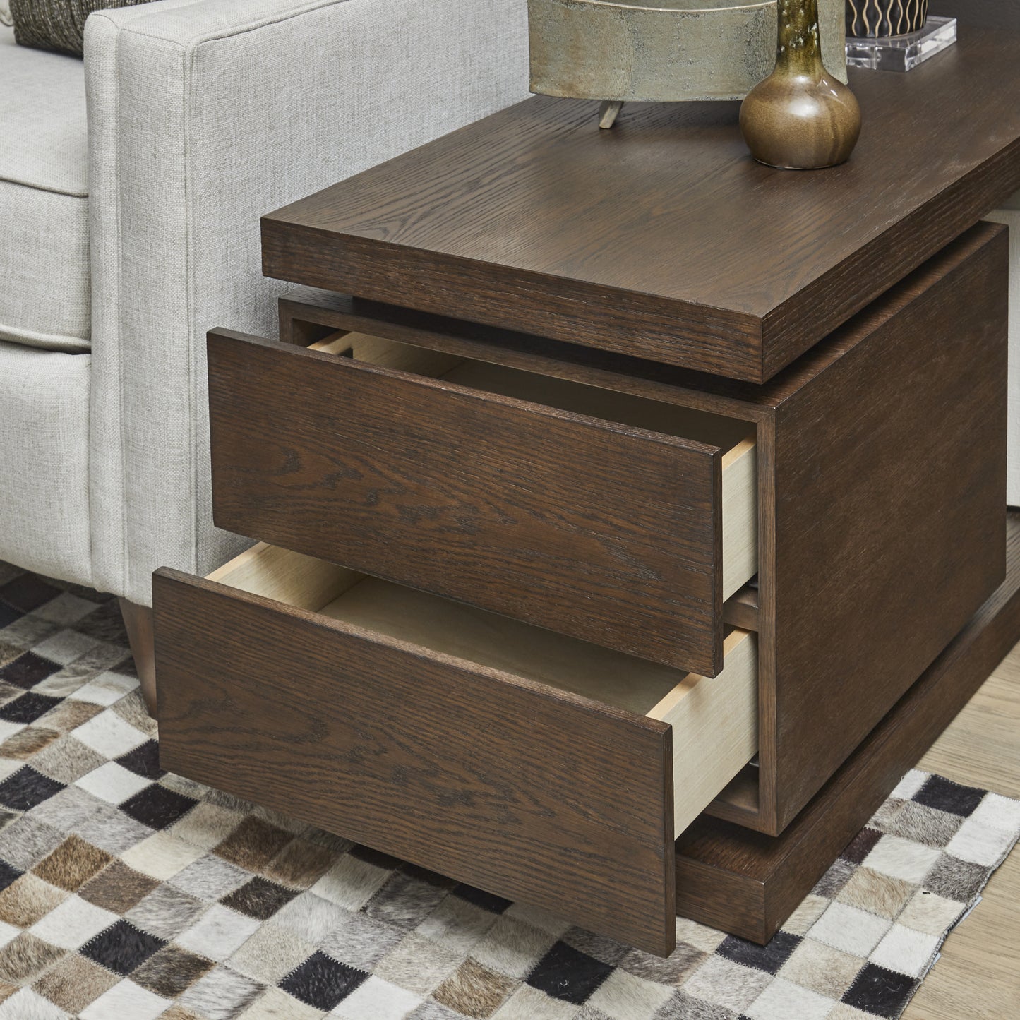 Flexsteel Athens 2-Drawer End Table