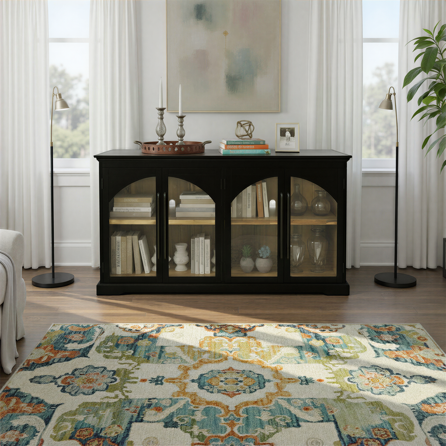 Four Door Accent Cabinet