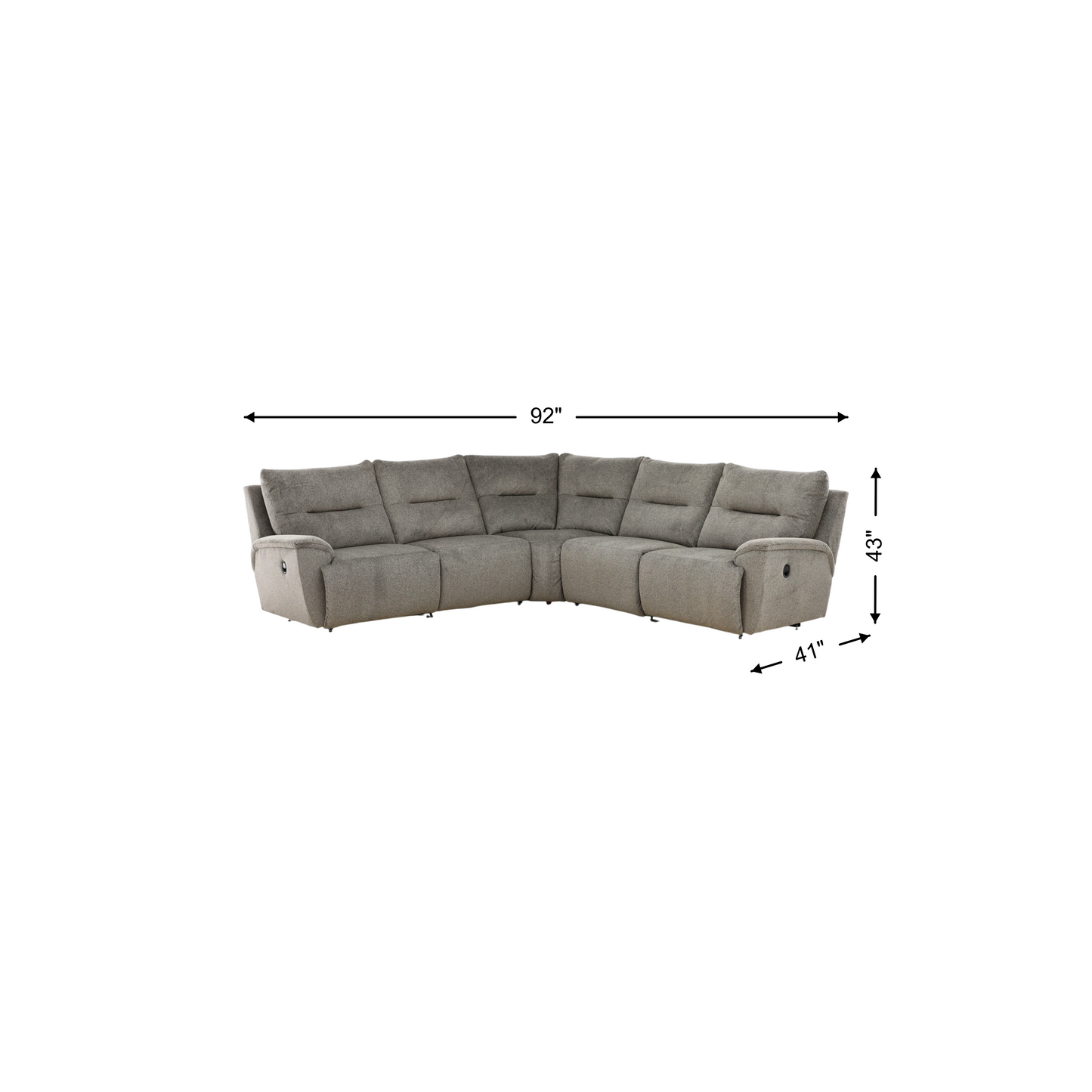 La-Z-Boy Palmer 5-Piece Reclining Sectional