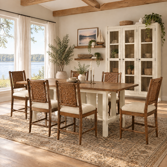 Lakehouse Woven Back Counter Height Chair - alternate view