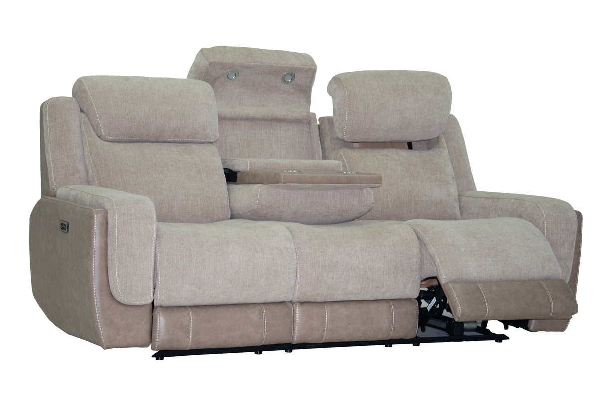 Xander Power Reclining Sofa with Drop-Down Table
