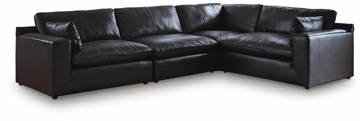 Ashley Emilia 4-Piece Sectional Black