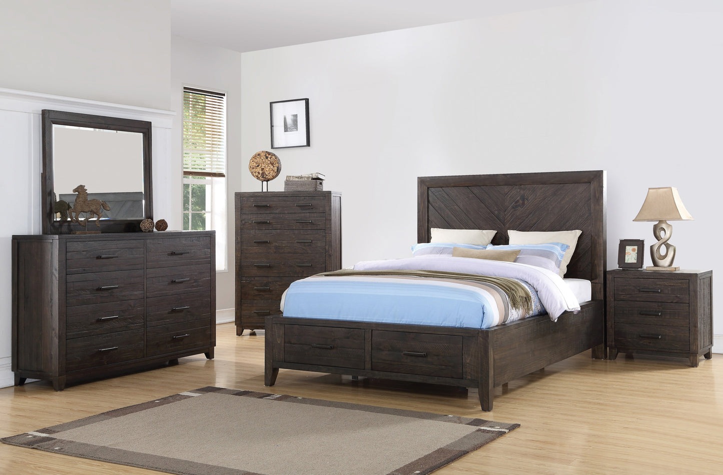 Ashford 5-piece Storage Bedroom King