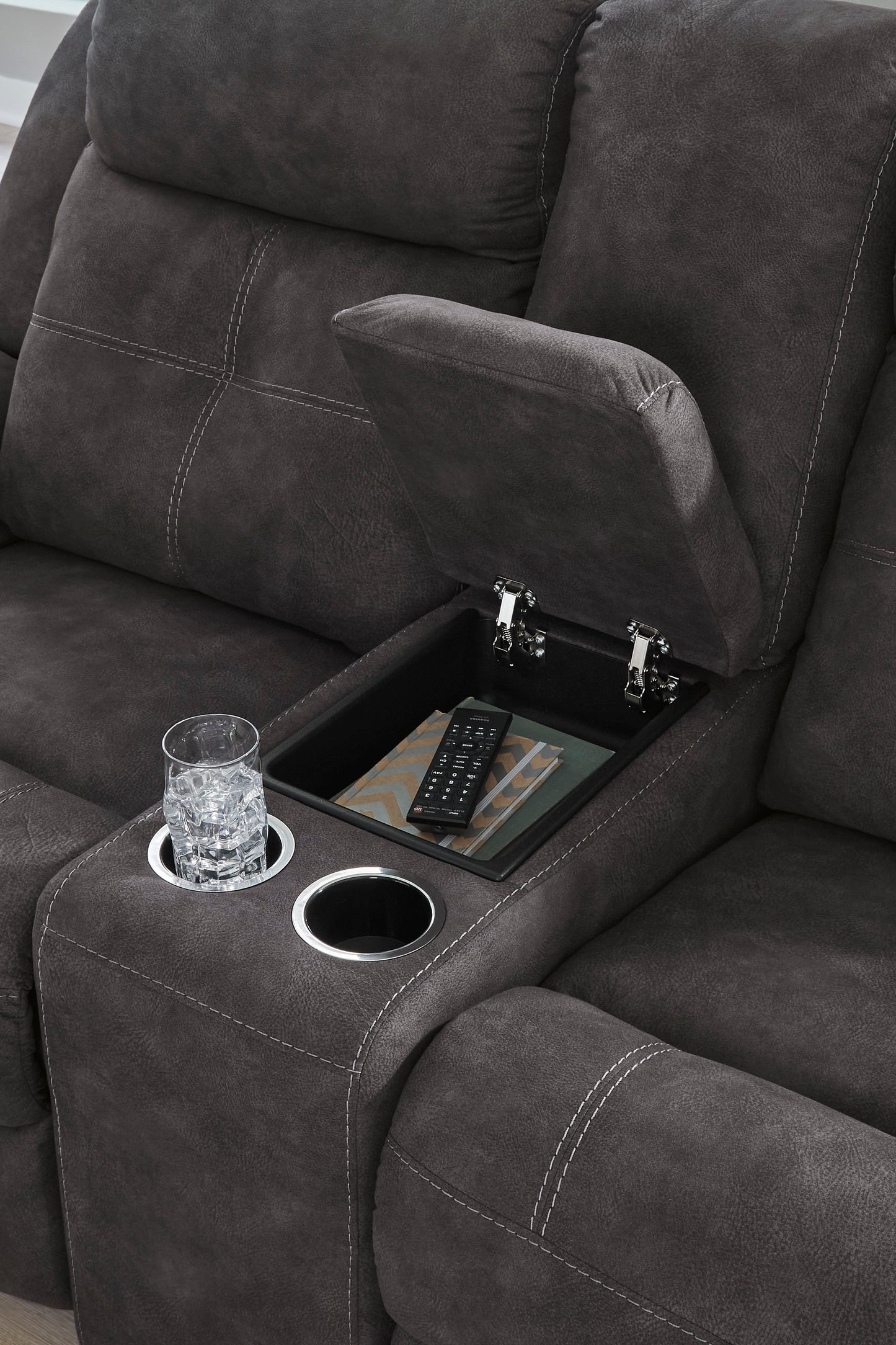 Brysonview Reclining Console Loveseat