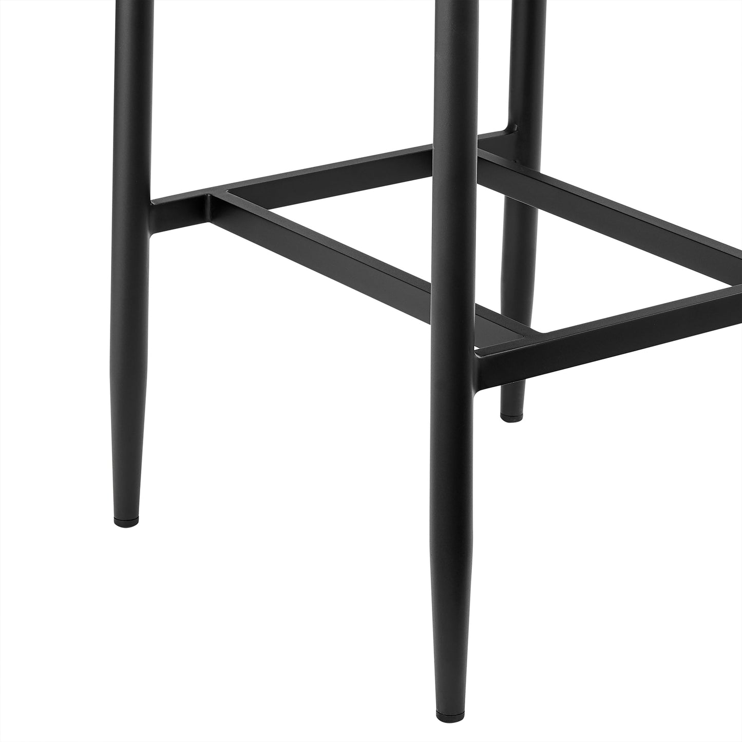 Wiglaf Outdoor Patio Counter Height Bar Stool in Aluminum and Teak wit