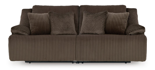 Ashley Top Tier 2-Piece Reclining Sectional Loveseat Chocolate - alternate view