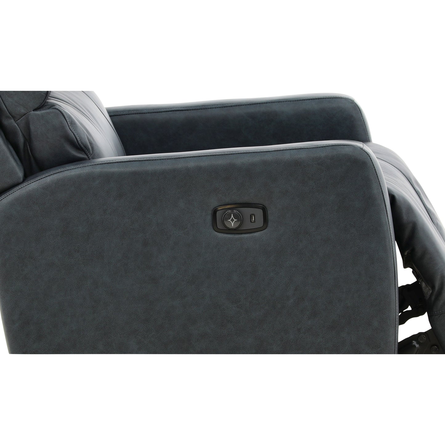 Harrington Leather Power Rocker Recliner