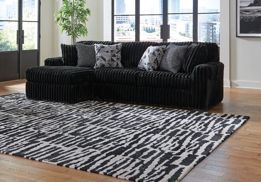 Ashley Midnight-Madness 2-Piece Sofa with Chaise - alternate view