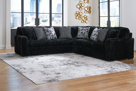 Ashley Midnight-Madness 3-Piece Sectional - alternate view