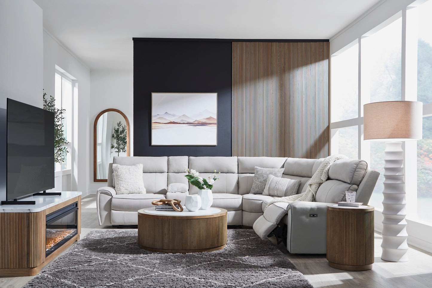 Grafton Pike 6-Piece Power Reclining Sectional