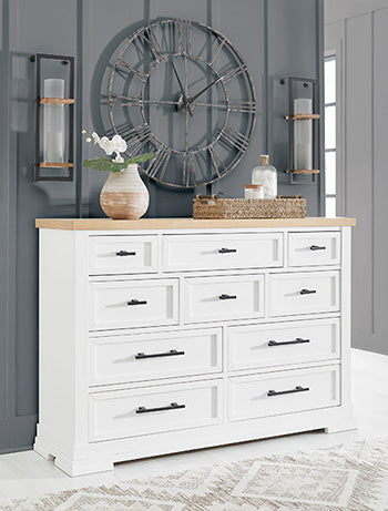Ashbryn - Dresser - White / Natural Ashbryn - Dresser - White / Natural