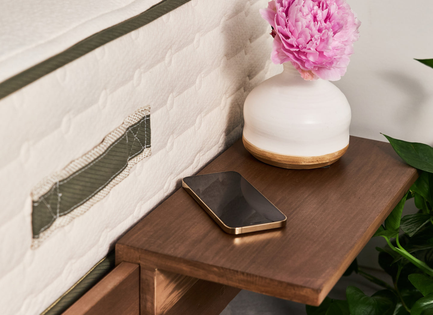 Avocado Walnut City Bed Frame with Headboard