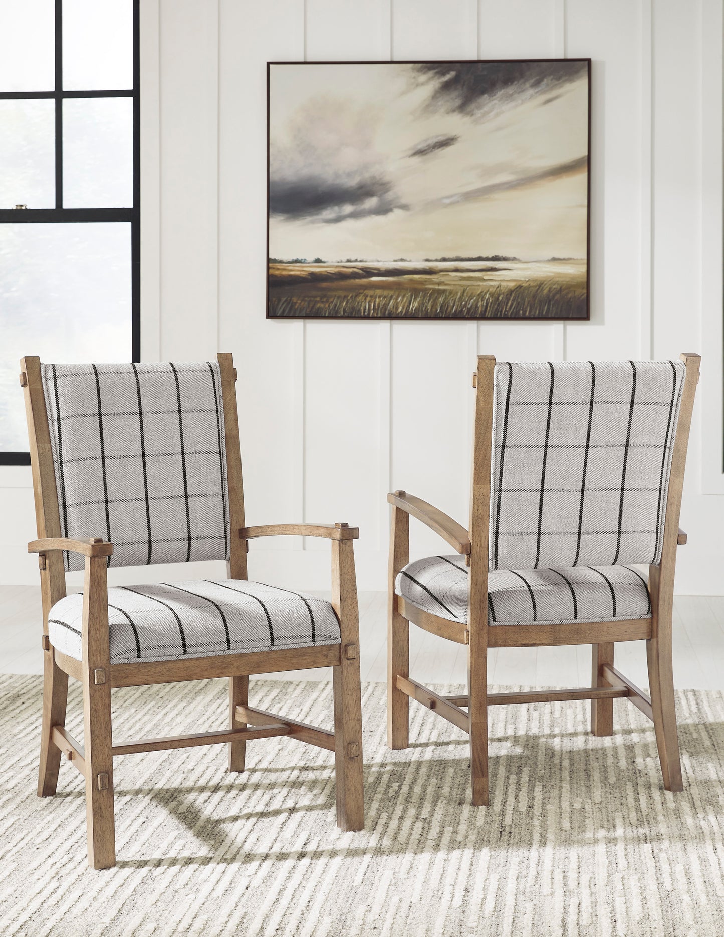 Ridgester Dining Upholstered Arm Chair (Set of 2)