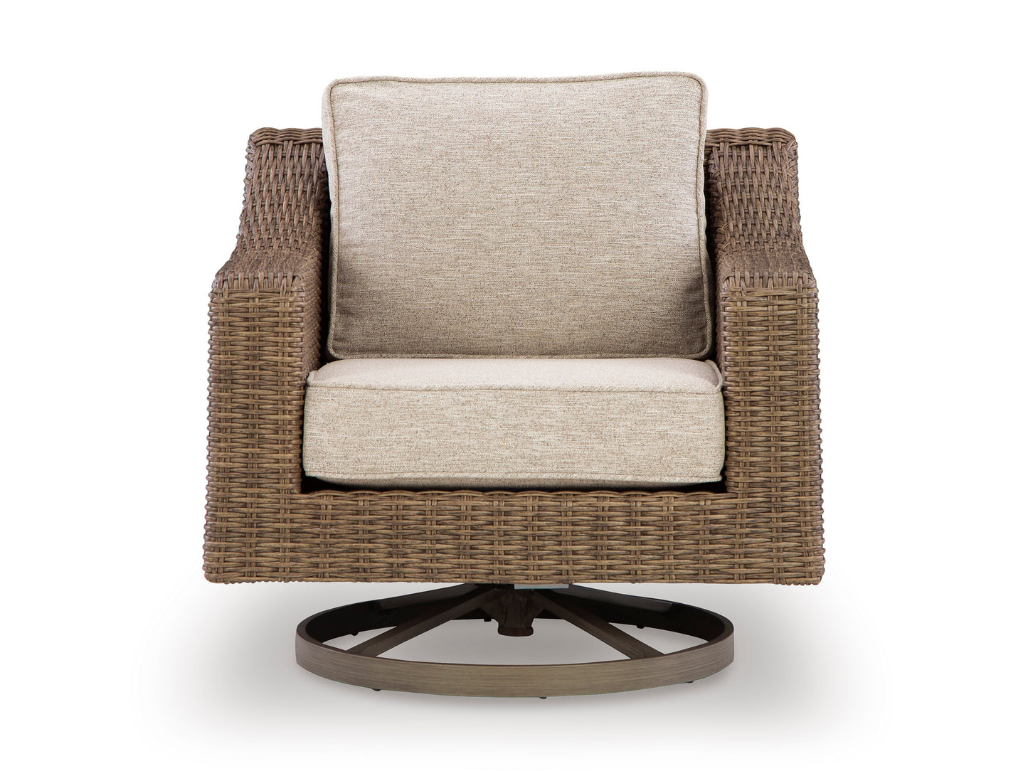 Ashley Revare Beach Outdoor Patio Swivel Lounge w/ Cushion