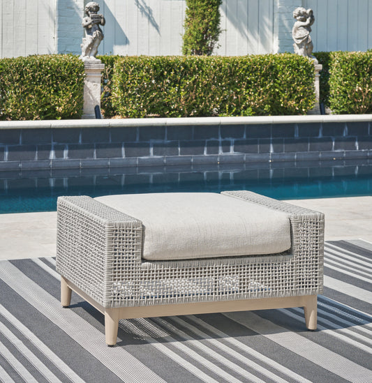 Ashley Seton Creek Outdoor Patio Ottoman with Cushion - alternate view