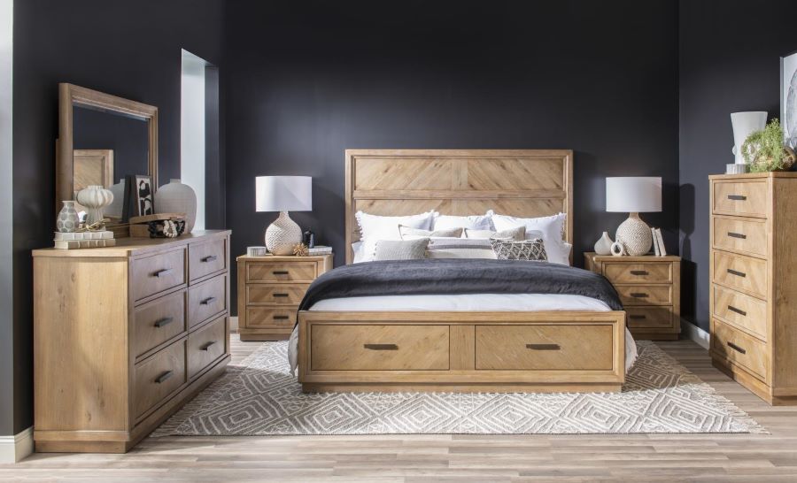 Leland 5-Piece Storage Bedroom Set Levin Furniture Leland 5-Piece Storage Bedroom Set Levin Furniture