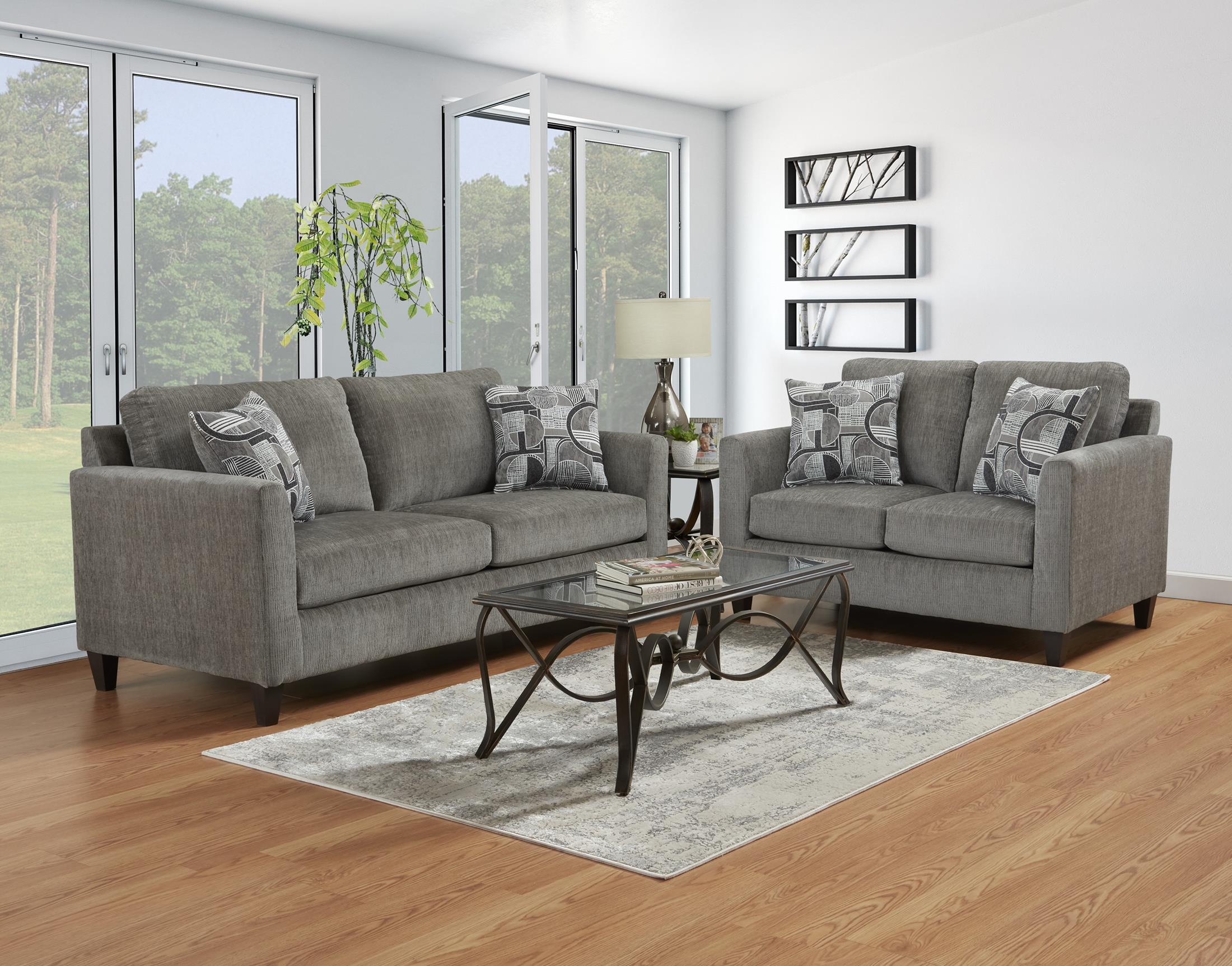 Simmins Sofa and Loveseat – Levin Furniture