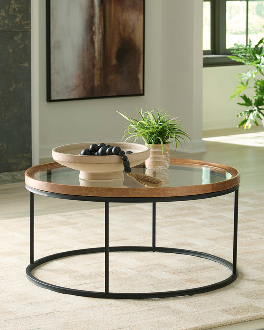 Ashley Noraluna Round Coffee Table - alternate view