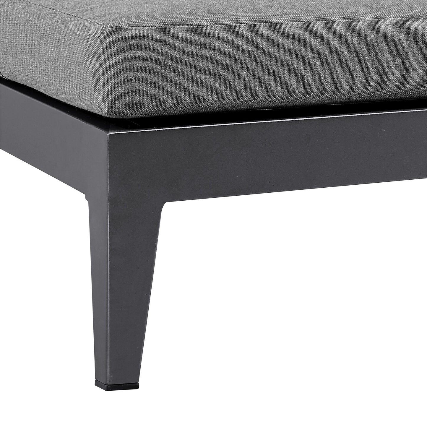 Argiope Outdoor Patio Adjustable Chaise Lounge Chair in Aluminum with