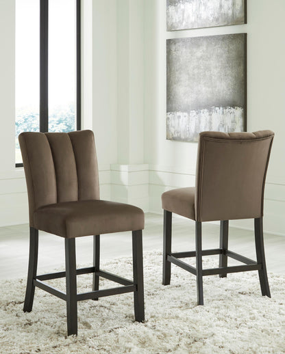 Jazmore Counter Height Upholstered Bar Stool (Set of 2)