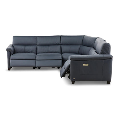 Astuzia Leather 5-Piece Power Reclining Sectional