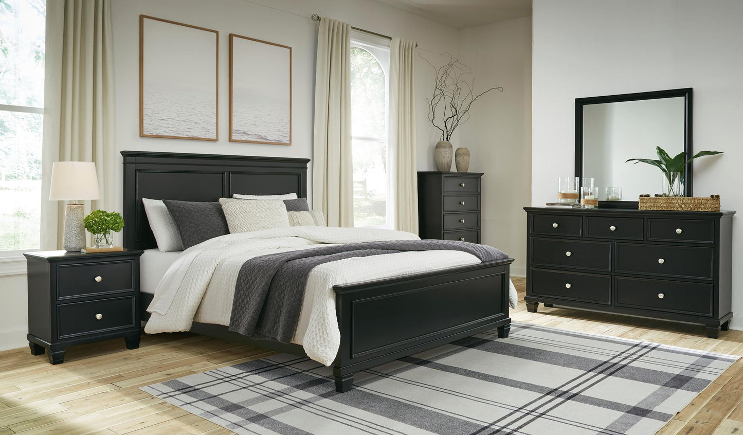 Lanolee King Panel Bed