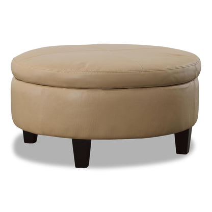 Cheney Leather Storage Ottoman