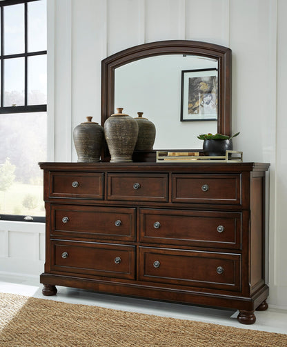 Porter 7 Drawer Dresser and Mirror