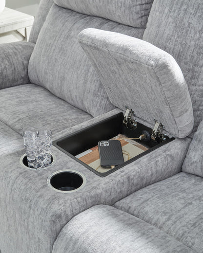 Buntington Reclining Console Loveseat