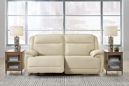 Double Deal 2-Piece Leather Power Reclining Loveseat