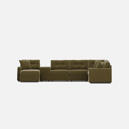 Modular One 8-Piece Sectional Moss Left-Facing