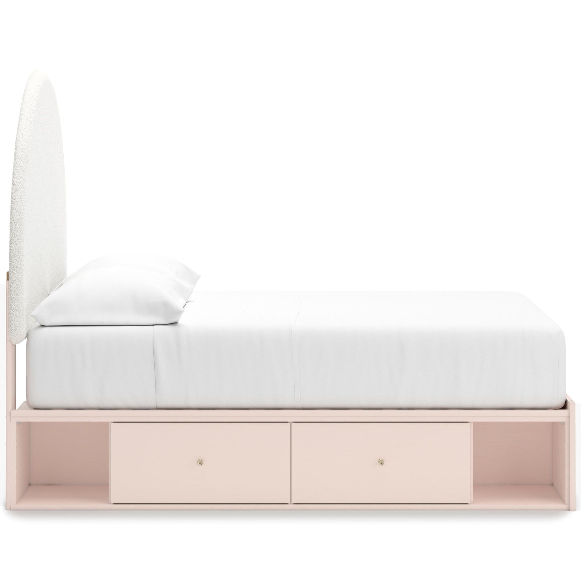 Wistenpine Upholstered Panel Bed with Double Storage