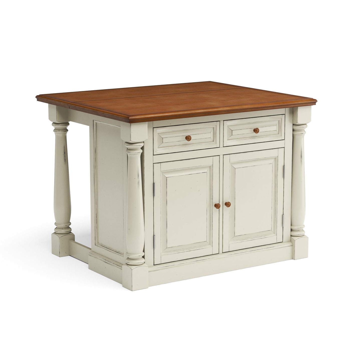 Monarch Kitchen Wood Top Island