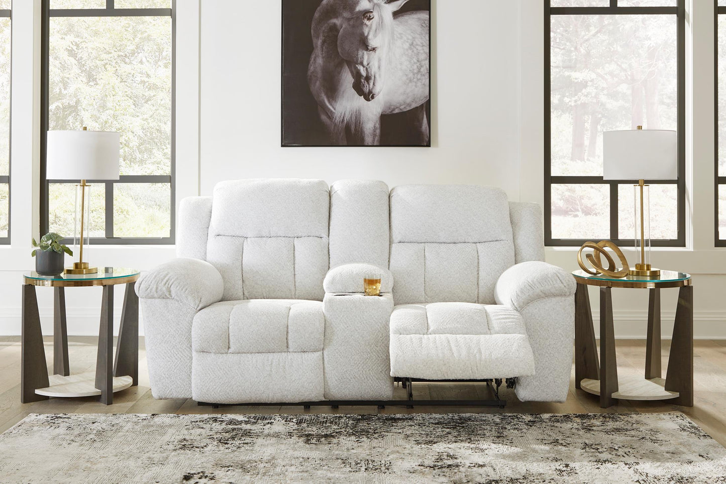 Frohn Reclining Console Loveseat