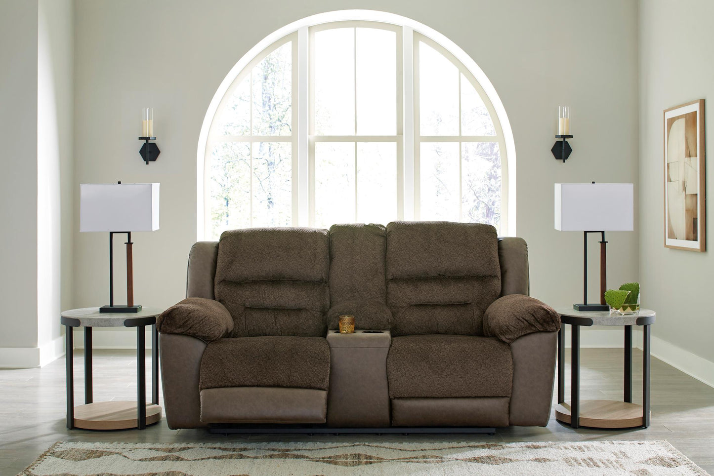 Dorman Reclining Console Loveseat