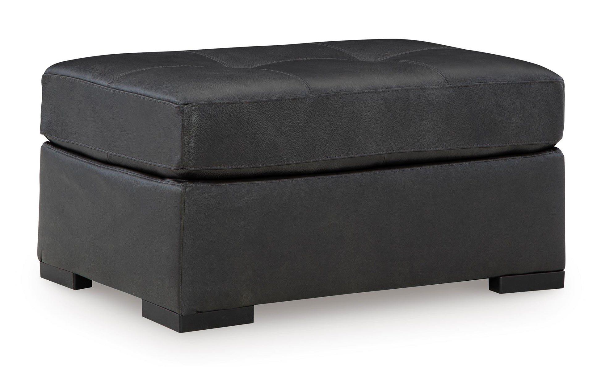 Brindley Pier Leather Oversized Accent Ottoman