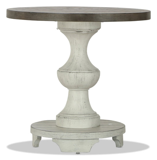 Reina Round End Table