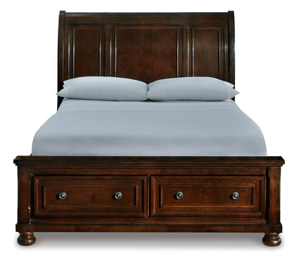 Porter California King Sleigh Bed with 2 Storage Drawers