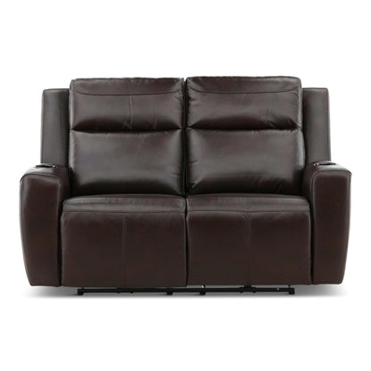 Chesapeake Leather Power Reclining Loveseat