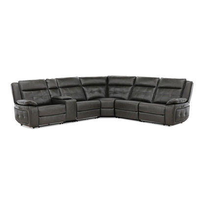 Afton 6-Piece Power Reclining Sectional