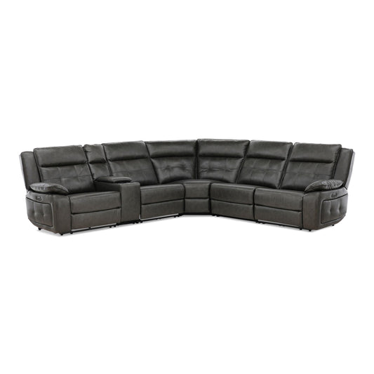 Afton 6-Piece Power Reclining Sectional