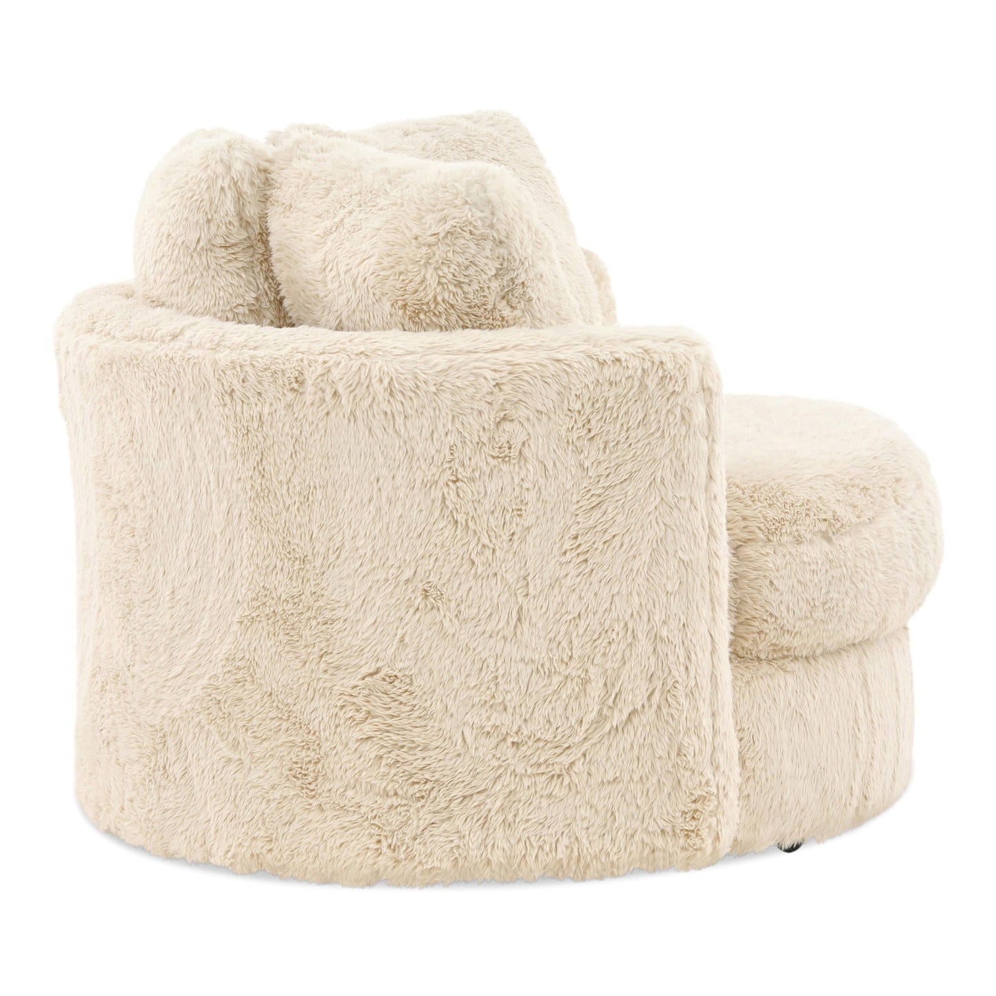 Vail Fur Swivel Chair