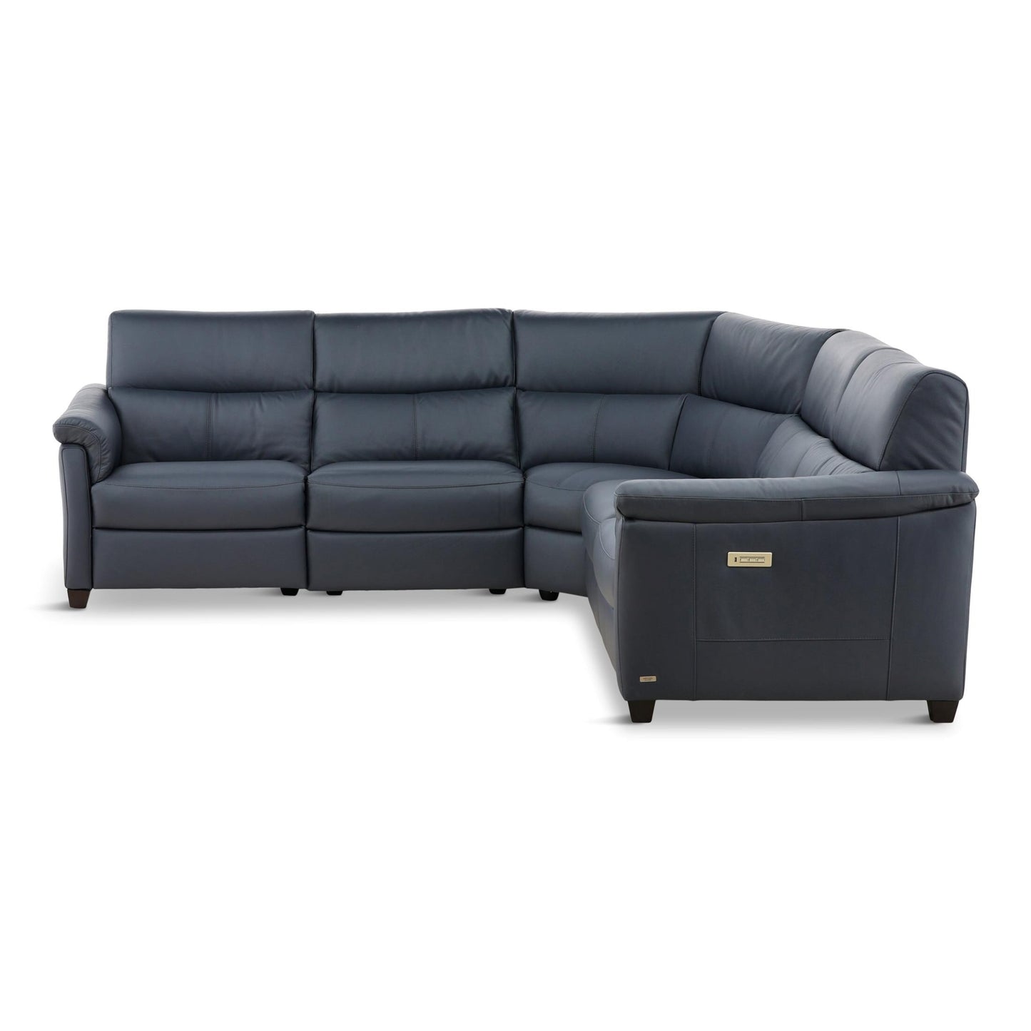 Astuzia Leather 5-Piece Power Reclining Sectional