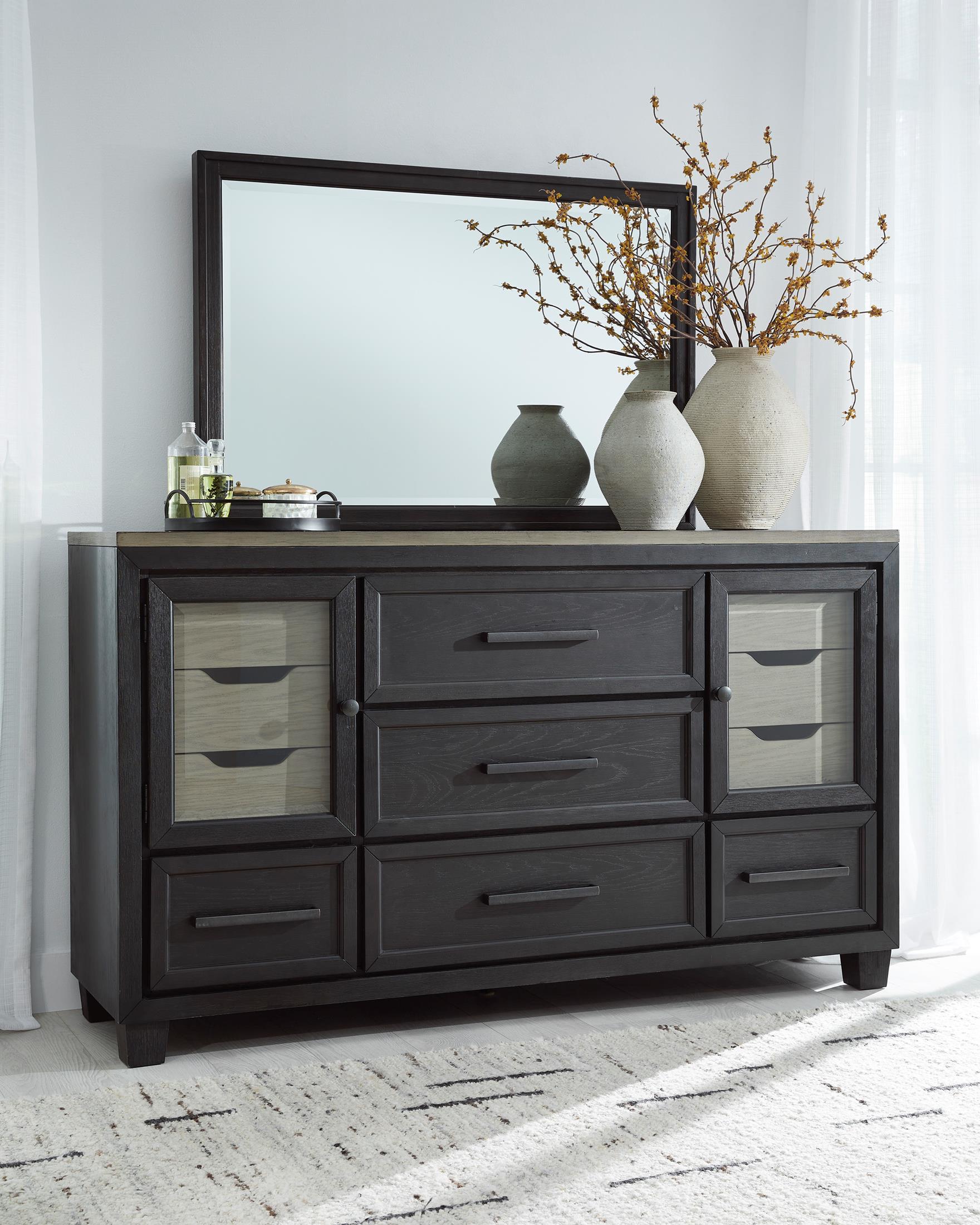 Foyland 11 Drawer Dresser and Mirror