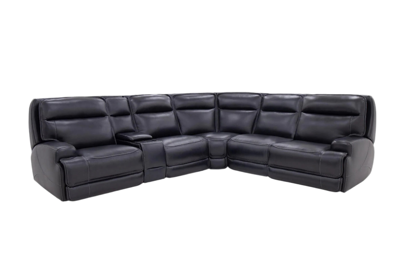 Maverick 6-Piece Leather Power Reclining Sectional