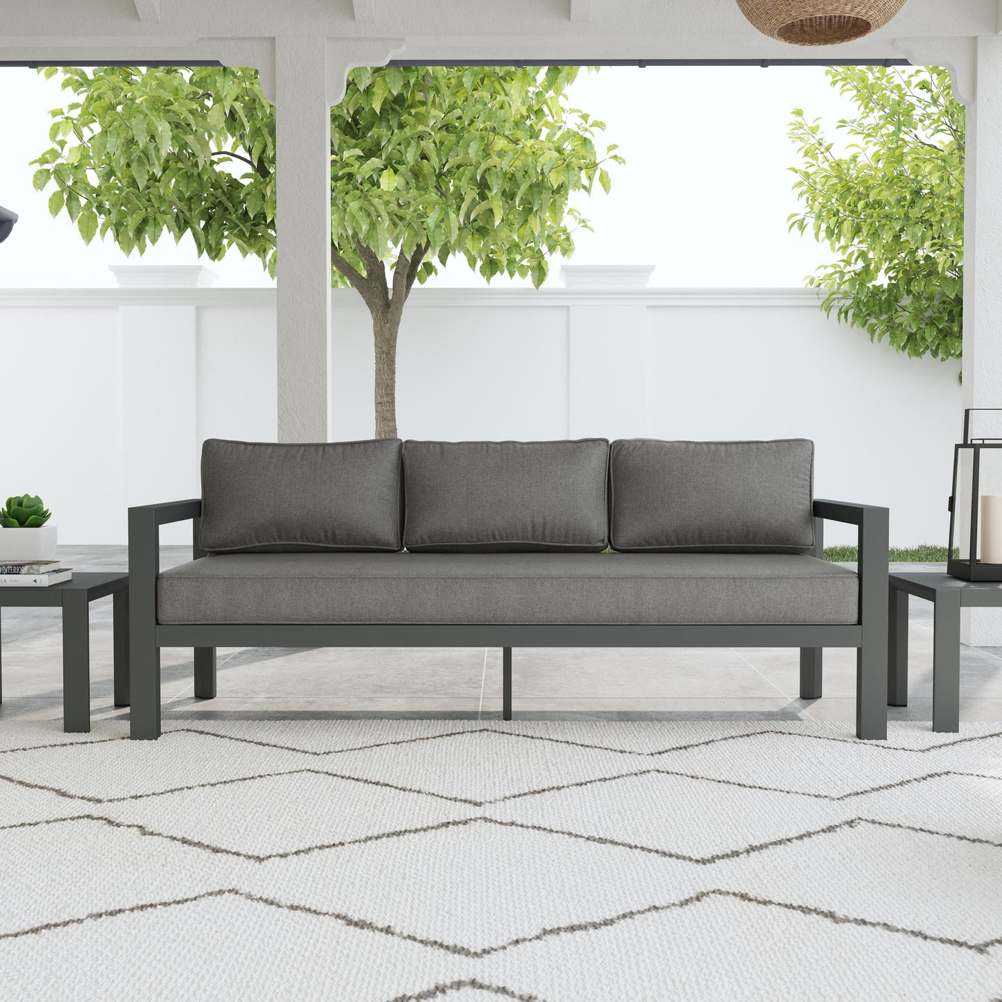 Grayton Outdoor Aluminum Sofa