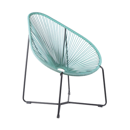 Acapulco Indoor Outdoor Steel Papasan Lounge Chair